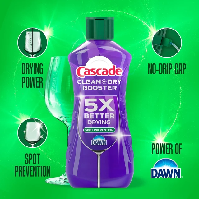Alt view image 3 of 6 - Cascade Rinse Aid Clean & Dry Booster 8.45oz
