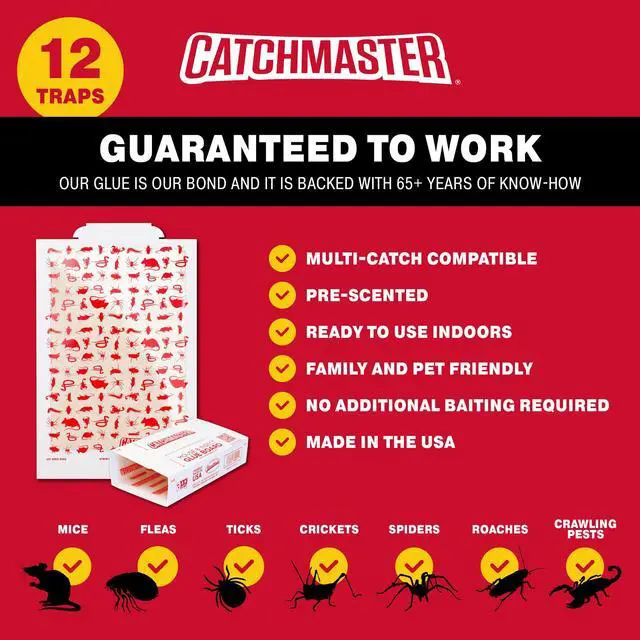 Alt view image 3 of 5 - Catchmaster Solid Home Pest Traps, Value Pack, 12 Count