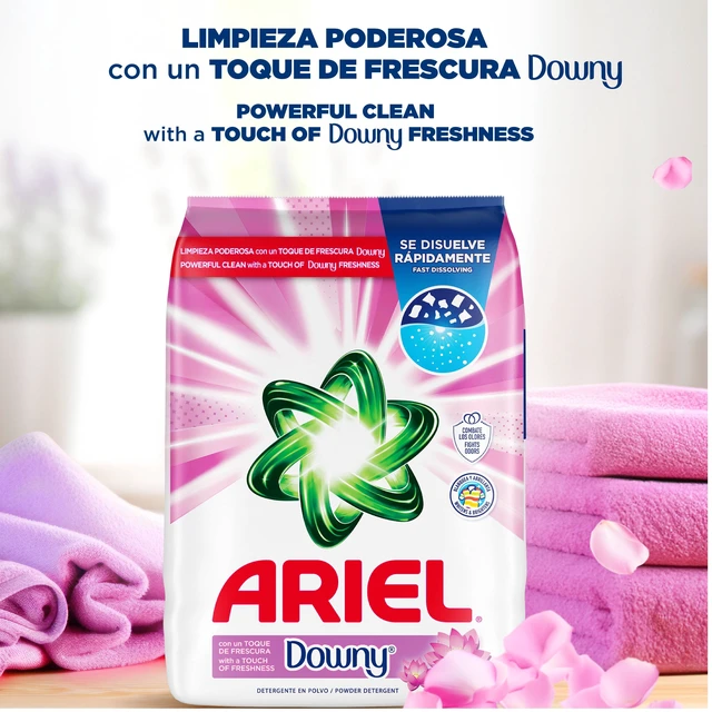 Alt view image 5 of 6 - Ariel Laundry Detergent Powder with a Touch of Downy Freshness, 60 Loads, 2.7 kg
