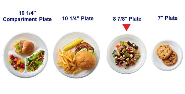 Alt view image 4 of 6 - Great Value Soak-Proof Foam Plates, 9 in, White, 150 Count