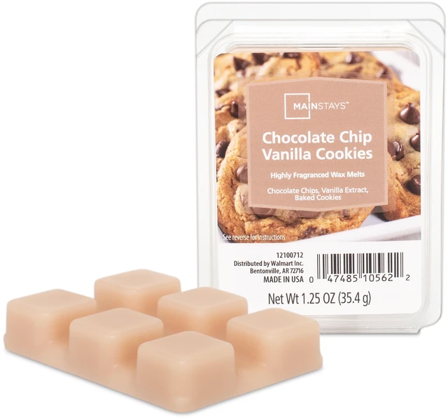 Alt view image 5 of 7 - Mainstays Chocolate Chip Vanilla Cookies Scented Wax Melt, 1.25 oz, 3 Pack