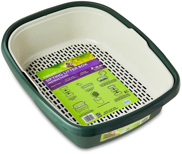 Alt view image 5 of 6 - Vibrant Life 3-Piece Sifting Cat Litter Box Set