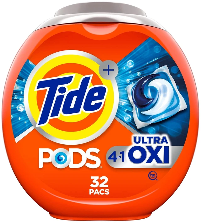 Main image of Tide PODS Ultra OXI Laundry Detergent Soap Pacs, 32 Count