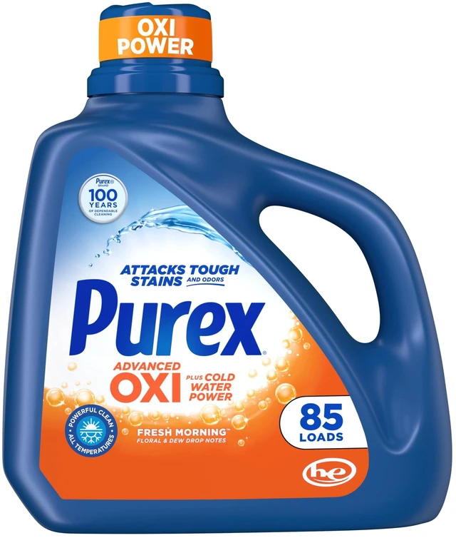 Main image of Purex Advanced Oxi with Odor Fighter, 85 Loads, 128 fl oz