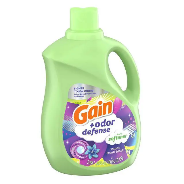 Alt view image 3 of 6 - Gain Odor Defense Liquid Fabric Softener and Conditioner, Super Fresh Blast, 136 Loads, 100 fl oz