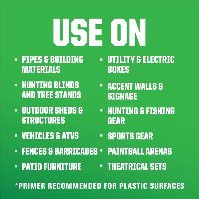 Alt view image 5 of 6 - Rust-Oleum Camouflage 2X Ultra Cover Flat Spray Paint - Deep Forest Green, 12 oz, Model 279175