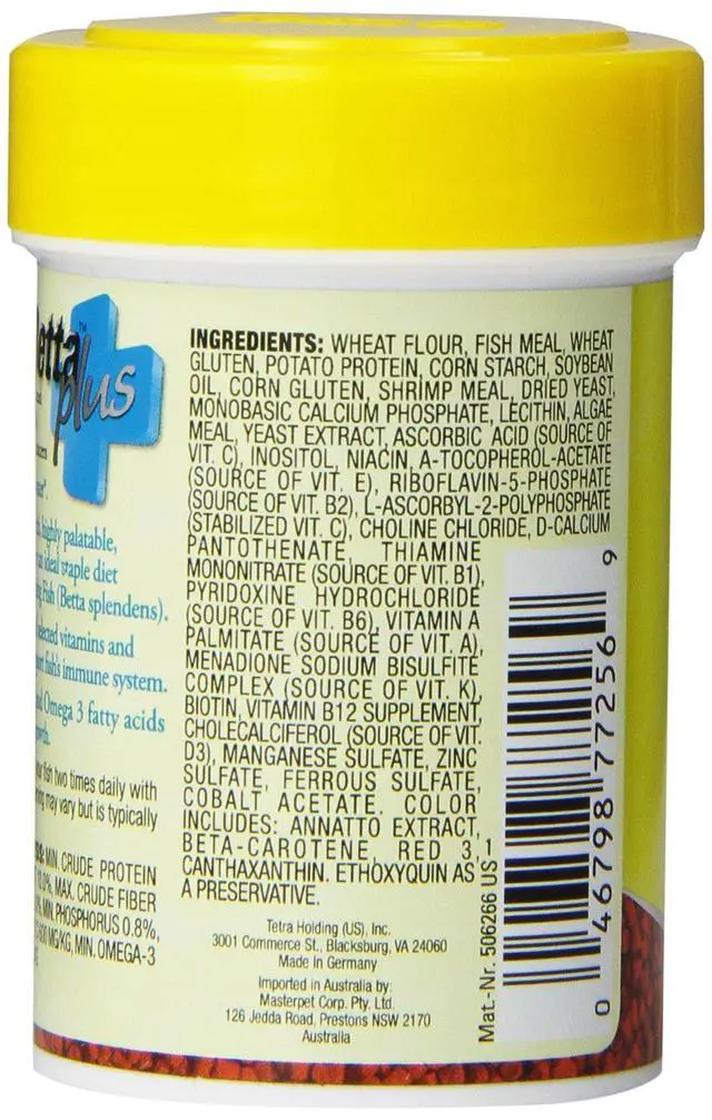 Alt view image 6 of 6 - TetraBetta Plus Floating Mini Pellets Fish Food with Natural Color Enhancer, 1.2oz