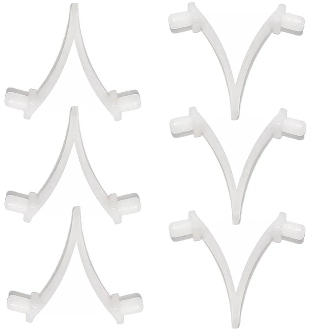 Main image of ATIE Butterfly Pool Clips 6 Pack for Swimming Pool Brush, Skimmer, Vacuum, Mini Jet Vacuum, Telescopic Pole