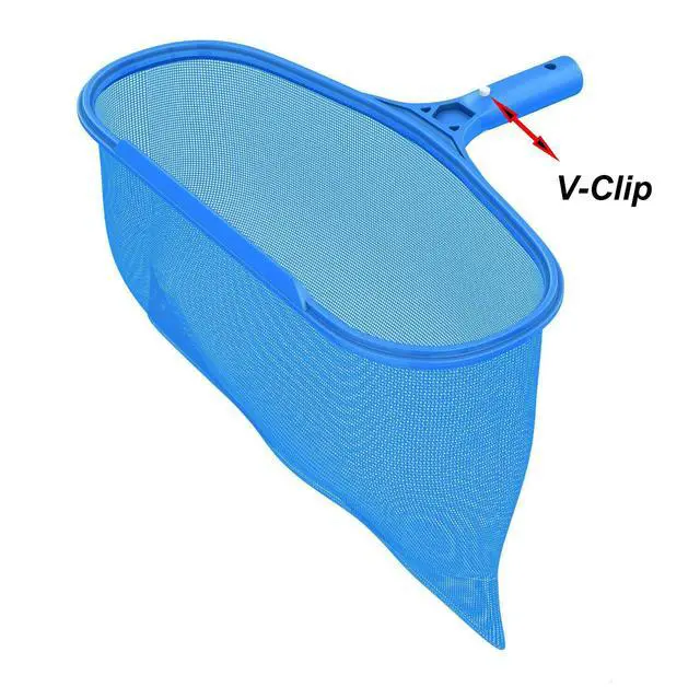 Alt view image 5 of 6 - ATIE Butterfly Pool Clips 6 Pack for Swimming Pool Brush, Skimmer, Vacuum, Mini Jet Vacuum, Telescopic Pole