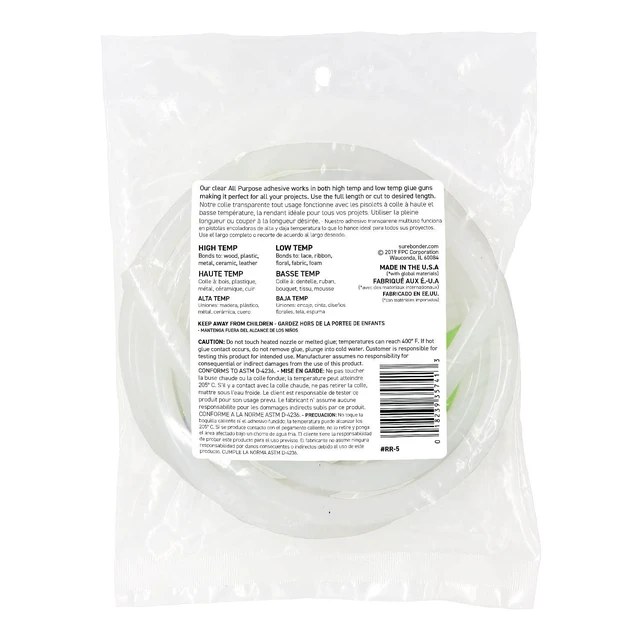 Alt view image 2 of 4 - Surebonder Full-Size Hot Glue Stick Roll, Clear, 5ft Length, 0.43in Diameter, All Purpose for Crafting and DIY