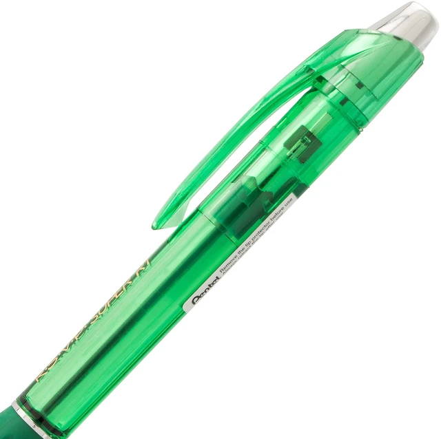 Alt view image 2 of 7 - Pentel RSVP Super RT Ballpoint Pen 1.0mm Medium Line Green Ink Pack of 2 (BX480BP2D)