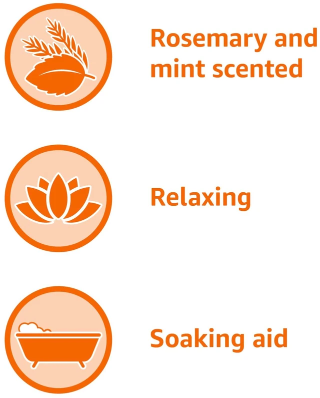 Alt view image 3 of 5 - Basics Epsom Salt Soaking Aid, Rosemary & Mint Scent, 3 Pound (Pack of 1)