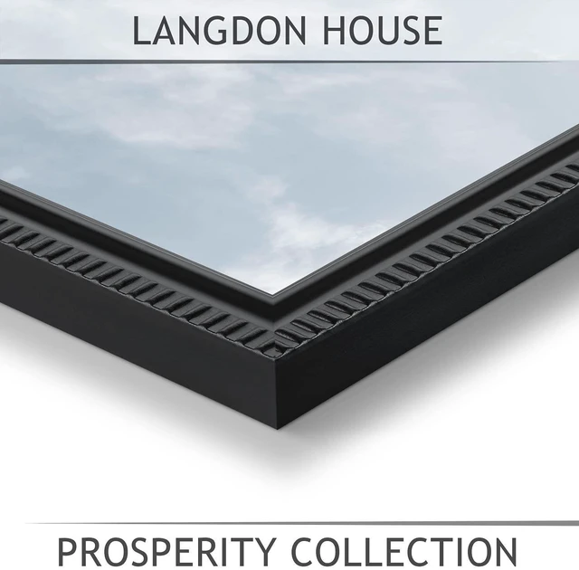 Alt view image 4 of 6 - Langdon House 5x7 Picture Frames (Black, 6 Pack), Contemporary Frame Set, Wall Mount or Table Top, Prosperity Collection