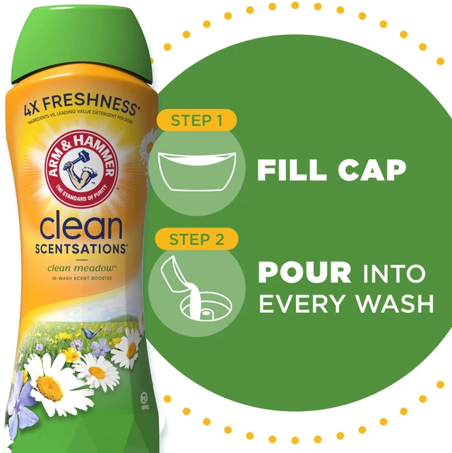 Alt view image 2 of 6 - ARM & HAMMER Clean Scentsations Laundry Scent Booster, Clean Meadow, 24 Oz
