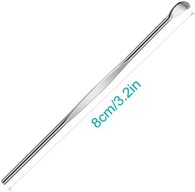 Alt view image 6 of 7 - 10pcs Silver Metal Ear Cleaner Kit - Ear Pick, Spoon, and Curette Set with Hanging Key Pendant