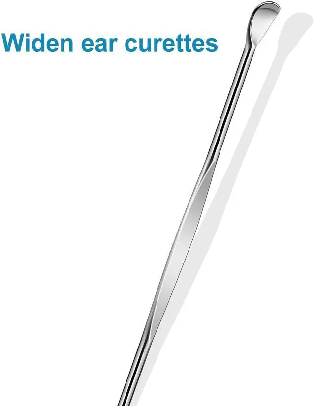Alt view image 4 of 7 - 10pcs Silver Metal Ear Cleaner Kit - Ear Pick, Spoon, and Curette Set with Hanging Key Pendant
