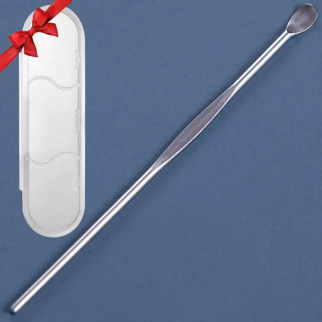 Alt view image 7 of 7 - 10pcs Silver Metal Ear Cleaner Kit - Ear Pick, Spoon, and Curette Set with Hanging Key Pendant