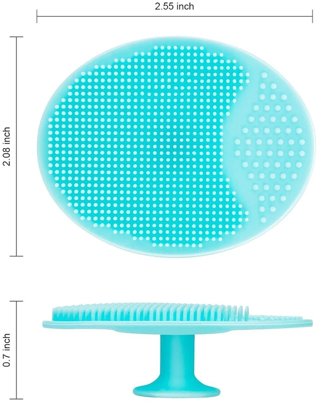 Alt view image 7 of 7 - JEXCULL 4 Pack Soft Silicone Face Scrubber, Facial Cleansing Brush for Blackhead Acne Pore Deep Cleaning