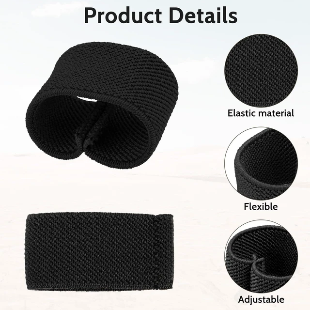 Alt view image 2 of 7 - Bewudy 10 Pack Elastic Belt Keeper Strap, Nylon Canvas Web Loop for 1.5" Wide Belts or Straps