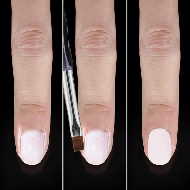 Alt view image 6 of 7 - 3Pcs Nail Art Clean Up and Cuticle Polish Removal Brushes Set