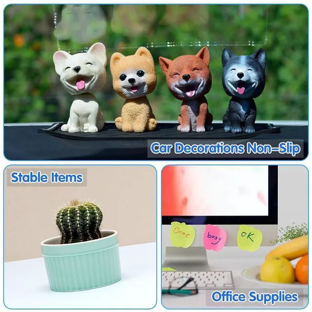 Alt view image 5 of 7 - JUNEBRUSHS 350 Pieces Double Sided Sticky Dots, 6mm, Clear Round Removable Poster Putty, No Trace Adhesive for Wall Hanging, Balloon Craft, DIY Art, Office Supplies