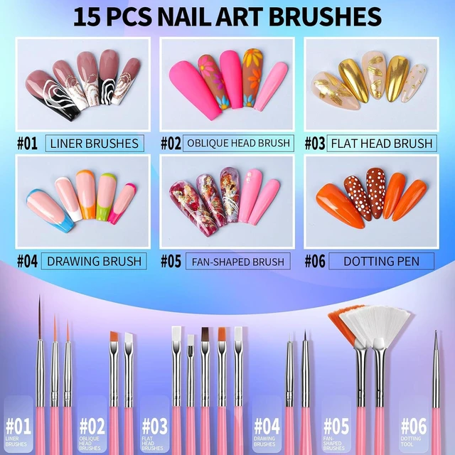 Alt view image 2 of 6 - FANDAMEI Nail Brush, Nail Stand, Nail Art Tools and Supplies