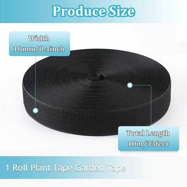 Alt view image 6 of 7 - 17FT Black Garden Plant Tie, Reusable Plant Straps, Plant Ties for Branches, Climbing Plants Supports for Indoor Outdoor Greenhouse