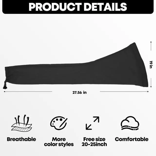 Alt view image 6 of 6 - Hair Weave Sleeve for Locs, Braids and Hairweave, Breathable with Elastic Band, Black