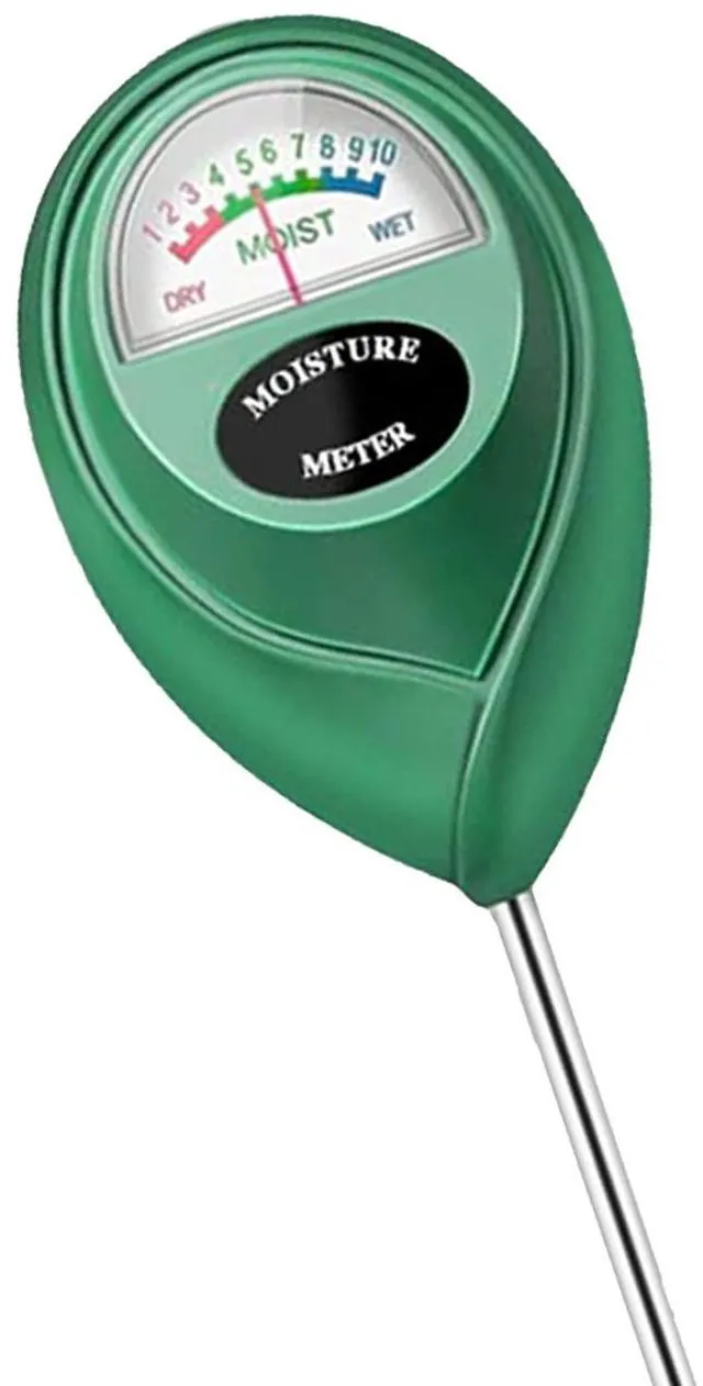 Main image of Soil Moisture Meter Hygrometer for Indoor Outdoor Plant Care, No Battery Needed (Green)