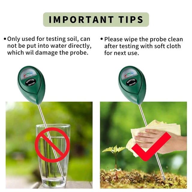 Alt view image 6 of 7 - Soil Moisture Meter Hygrometer for Indoor Outdoor Plant Care, No Battery Needed (Green)