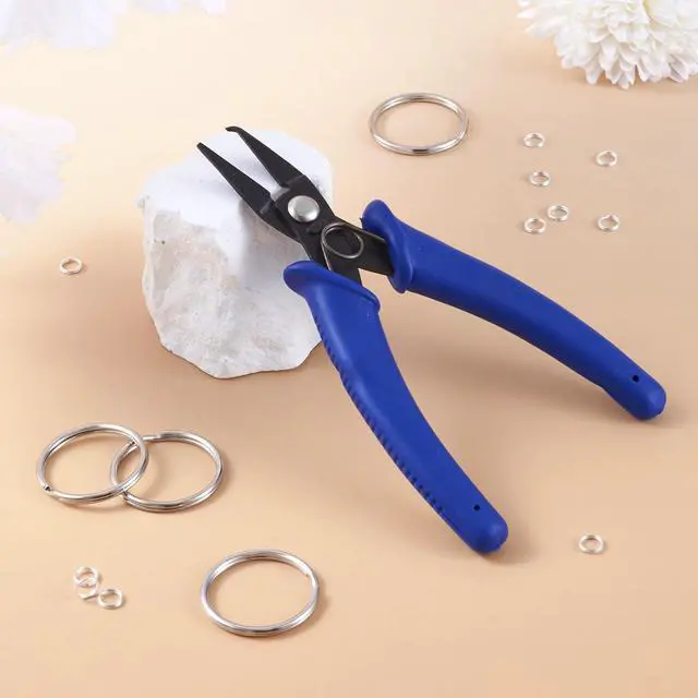 Alt view image 5 of 7 - Beadthoven Split Ring Opening Pliers, Jewelry Making Tools, Gunmetal, 140mm