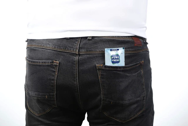 Alt view image 5 of 5 - PureFresh Flushable Wet Wipes Individually Wrapped for Travel, 40 Singles