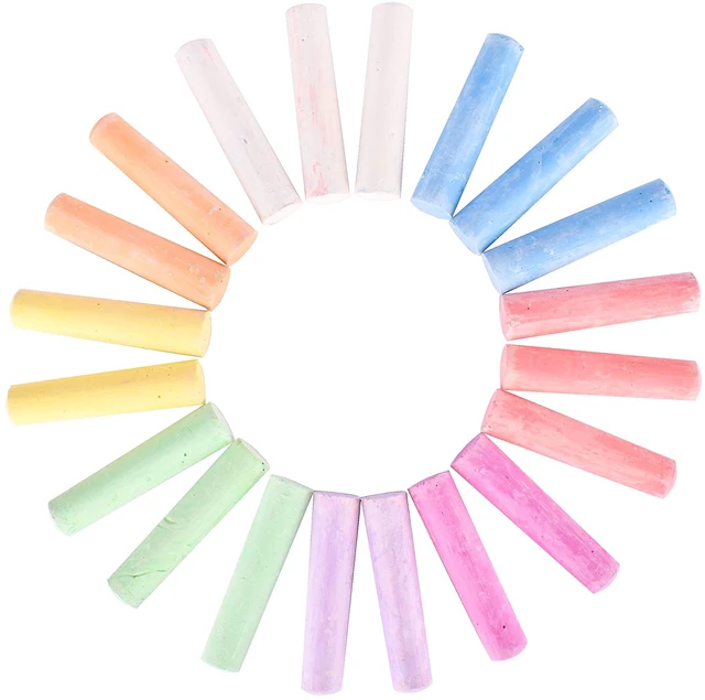 Alt view image 4 of 7 - Sunny Days Entertainment Sidewalk Chalk Set with Storage, Washable Jumbo Colored Chalk, 20 Pieces, Multicolor, Ages 3+