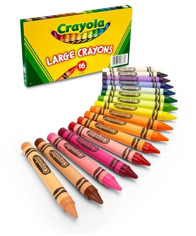 Alt view image 5 of 6 - Crayola Large Crayon Set, Lift-Lid Box, Assorted Colors, 16 Count