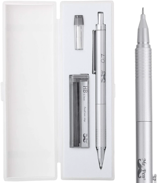 Main image of Mr. Pen 0.7mm Metal Mechanical Pencil with Case