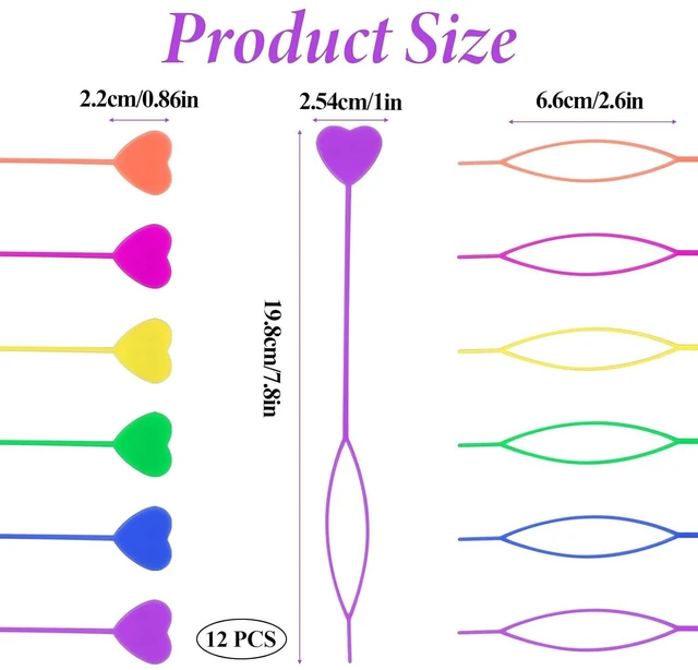 Alt view image 2 of 7 - COMNICO 12pcs Quick Beader for Hair Braids Loading Beads Braid Stringer Ponytail Maker Plastic Hair Tail Beading Tools Kit for Kids Girls (Colorful)