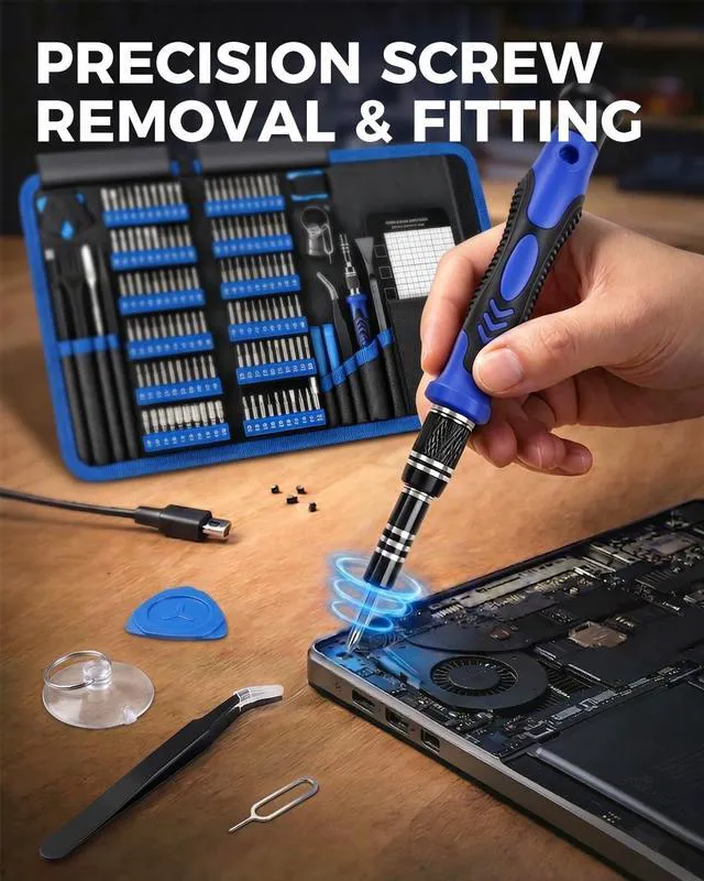 Alt view image 6 of 6 - 140-in-1 PC Building Tool Kit for Repair and Assembly