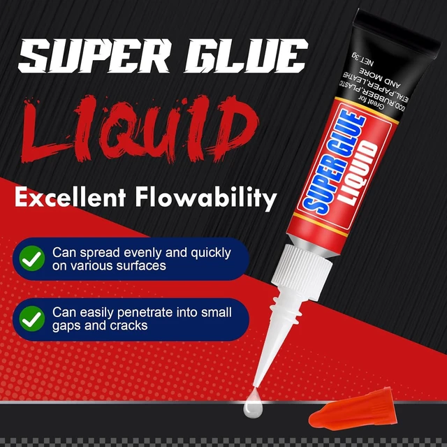 Alt view image 5 of 7 - 12 X 3g Super Glue Liquid, Fast Drying All-Purpose Cyanoacrylate (CA) Glue