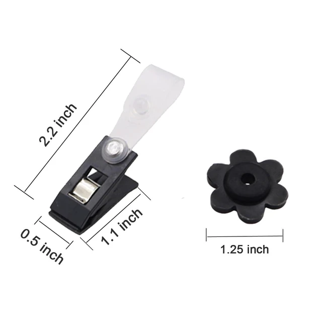 Alt view image 2 of 4 - 10 Pack Garden Flag Rubber Stoppers and Adjustable Anti-Wind Clips for Flag Poles Stand