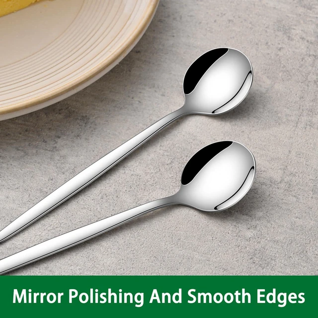 Alt view image 7 of 7 - 1 Inches Stainless Steel Coffee & Tea Spoon, 6-Piece Mini Spoons for Dessert, Small Espresso Spoons