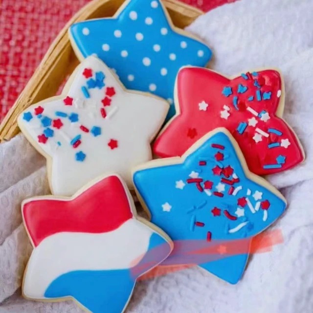 Alt view image 7 of 7 - JOB JOL Star Cookie Cutters 4 PCS, 2" to 3.8", for 4th of July