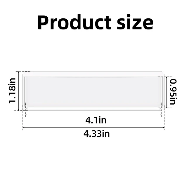 Alt view image 5 of 7 - 40 Pack Self Adhesive Clear Plastic Index Card Pockets Label Holders for Shelf Tag Mailbox Bookshelf Supermarket Storage Bins