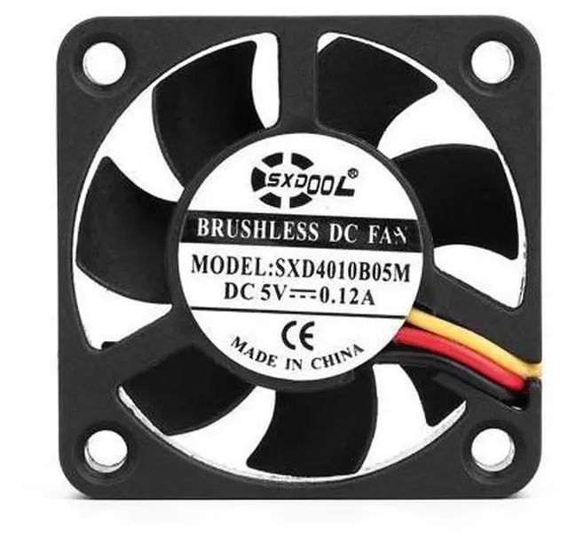 Main image of NEW 4CM Ultrathin cooling fan 40x40x10mm 4010 DC 5V 0.12A 3-pin SXDOOL High speed ultra quiet Double Ball Bearing cooler
