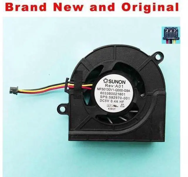 Main image of New cpu fan for HP Touchsmart TM2 TM2t TM2-1000 TM2-1009TX tm2-1006tx CPU cooling fan cooler MF50130V1-Q000-G9A 592970-001