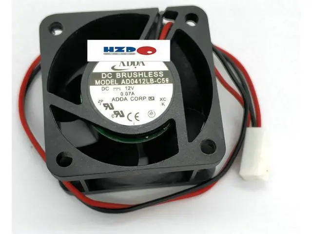 Alt view image 3 of 6 - ADDA 4020 12V 0.07A AD0412LB-C50 cpu cooler heatsink axial Cooling Fan 40*40*20MM