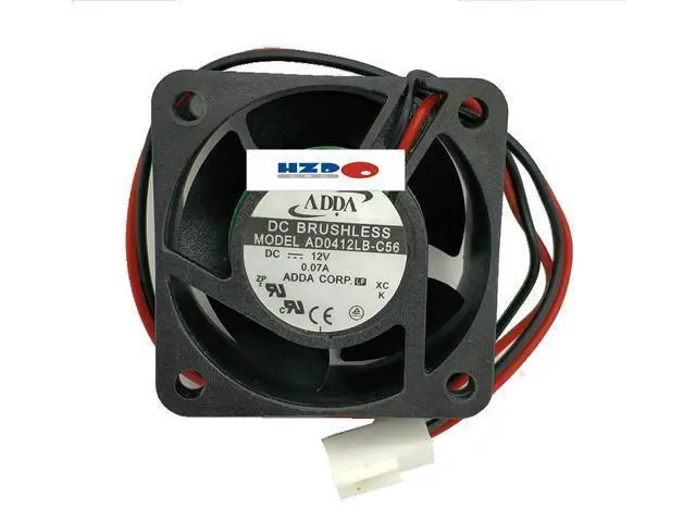 Alt view image 4 of 6 - ADDA 4020 12V 0.07A AD0412LB-C50 cpu cooler heatsink axial Cooling Fan 40*40*20MM