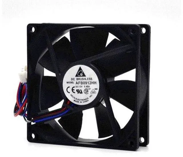 Alt view image 2 of 6 - 1pcs AFB0912HH DC 12V 0.40A, 92X92X25mm 80mm 3-wire 3-pin connector cooling fan