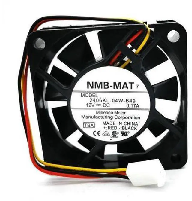 Main image of NMB 6cm 2406KL-04W-B49 TBA 6015 DC12V 0.17A cooling fan 2406KL-04W-B59