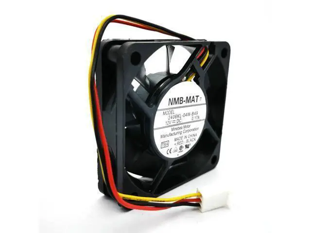 Alt view image 2 of 5 - NMB 6cm 2406KL-04W-B49 TBA 6015 DC12V 0.17A cooling fan 2406KL-04W-B59