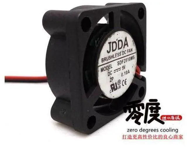 Alt view image 2 of 4 - JDDA SDF2510MS 25x25x10MM DC5V 0.1A 2.5CM 2Lines cooling fan